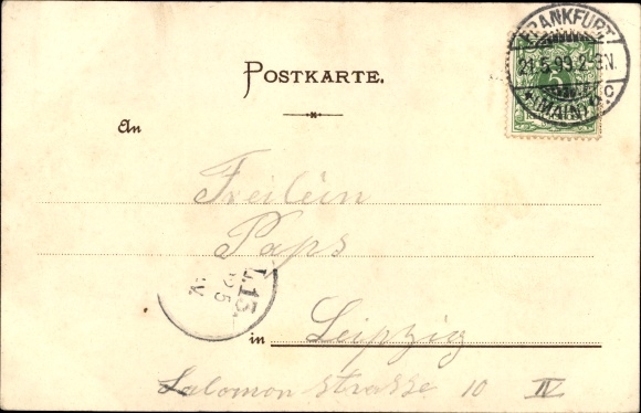 Artist Chromo-Litho Reiss, Fr., Ehrenbreitstein Koblenz am Rhein, place, saloon steamer, castle