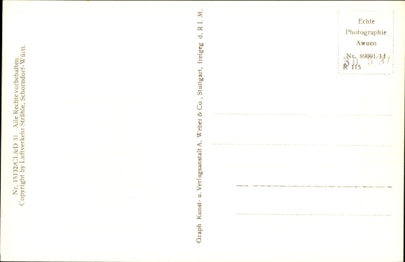 Postcard Geisenheim am Rhein Hessen, aerial photograph