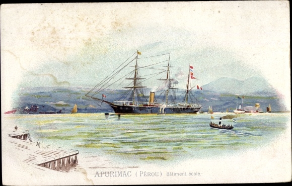 litho Peruaans oorlogsschip, Apurimac, opleidingsschip