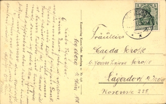 Postcard Bad Segeberg in Schleswig Holstein, houses in Kielerstraße