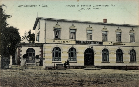 Postcard Sandesneben in Schleswig Holstein, Concert and Ballhaus Lauenburger Hof