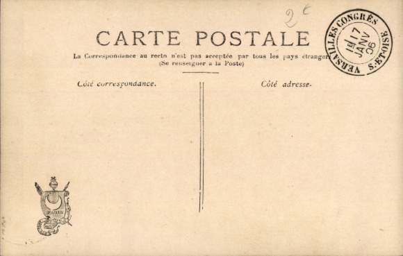 Stamps Letters Postcard Versailles Yvelines, Congres 1906