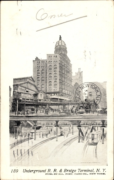 Artist PC New York City USA, Underground RR and Bridge Terminal