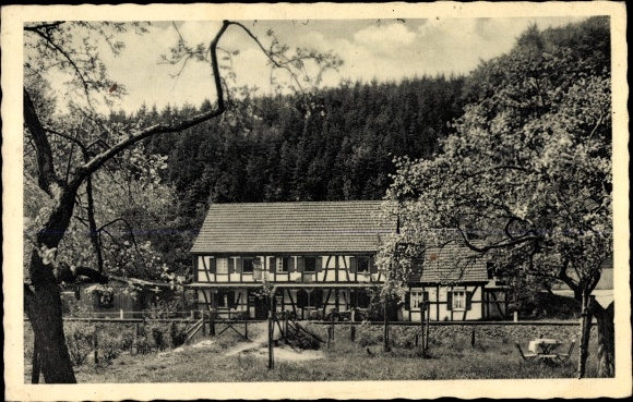 Postcard Klef near Overath in the Bergisches Land, Inn Waldfriede