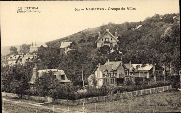 Postcard Veulettes sur Mer Seine Maritime, Groupe de Villas