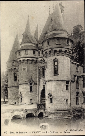 Ak Vigny Val d’Oise, Schloss, Eingangstor