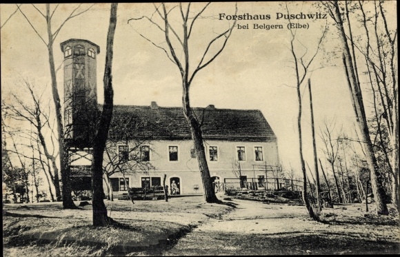 KP Puschwitz Belgern Schildau w Saksonii, leśniczówka