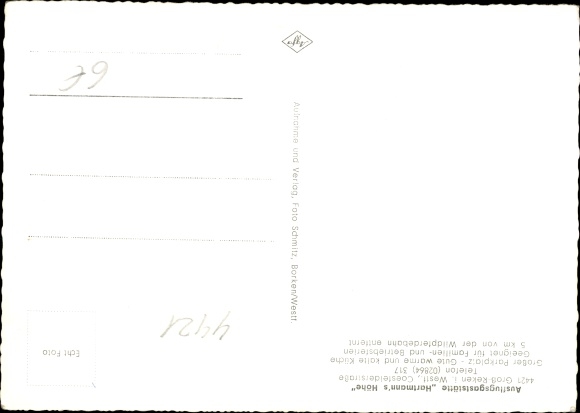 Postcard Groß Reken in Westphalia, Hartmannshöhe, inside and outside, Coesfelder Strasse