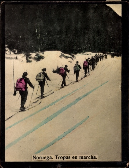 Photo Norway, Tropas en marcha, skiers
