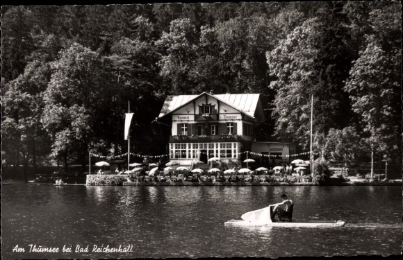 Postcard Karlstein Bad Reichenhall, Thumersee, Thumsee, inn