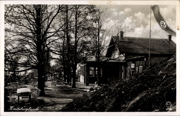 Ak Hainewalde in der Oberlausitz, An der Breitebergbaude