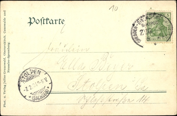 Postcard Niederneukirch Neukirch in Lusatia, Valtenmühle and Berthelem Stift
