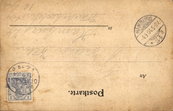 Postcard Hamburg Altona Groß Flottbek, Wilhelmshöhe, Gastwirtschaft W. Klüss, megalithic tomb
