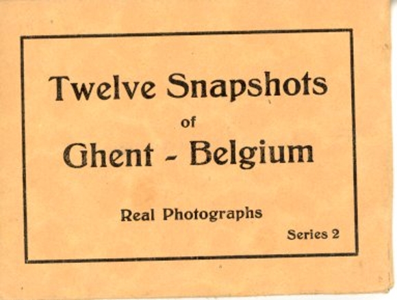 12 old photos Gand Gent East Flanders, in the appropriate booklet, various views