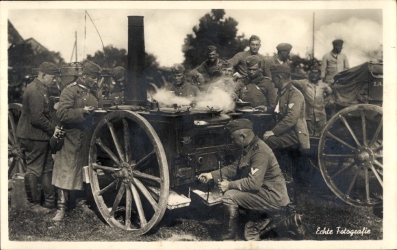 Postcard German Wehrmacht, Goulash Cannon