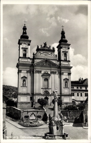 Ak Šternberk Mährisch Sternberg Region Olmütz, Pfarrkirche