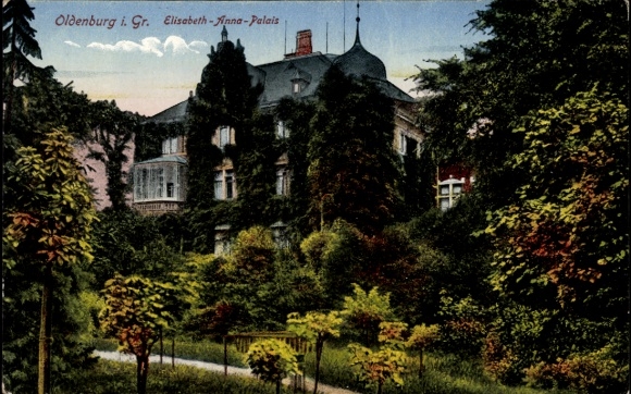 Ak Oldenburg im Großherzogtum Oldenburg, Elisabeth-Anna-Palais in Oldenburg