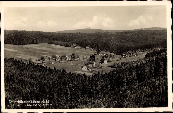 Ak Tellerhäuser Breitenbrunn in het Ertsgebergte, Panorama