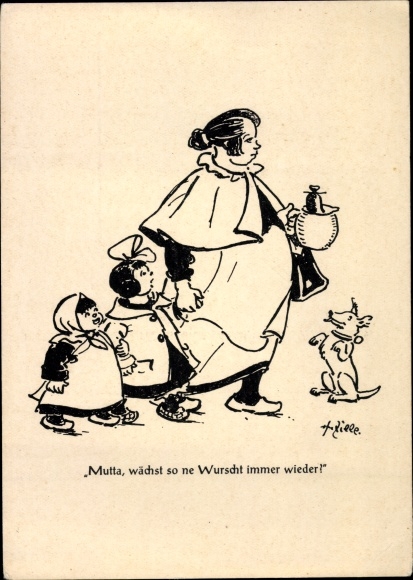 Artysta Ak Zille, Heinrich, Mutta rośnie tak ne Wurscht raz po raz