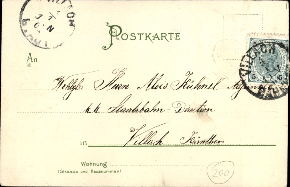 Embossed Chromo-Litho prince Otto von Bismarck, Cornflower