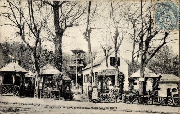 Postcard Robinson Hauts de Seine, Terrasse du Gros Chataignier