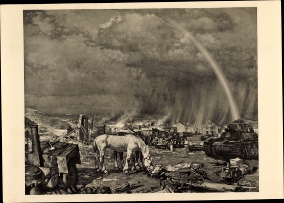 Artist PC Janesch, Albert, finale, war scene, HDK 389
