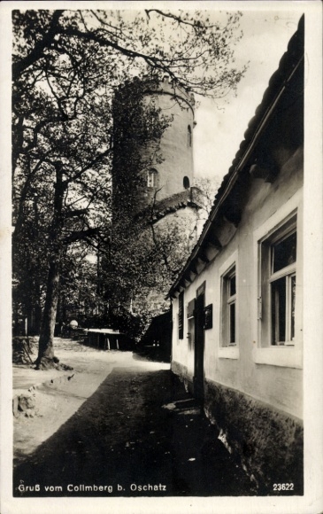 Ak Collmberg Collm Wermsdorf Sachsen, Berghotel, Turm