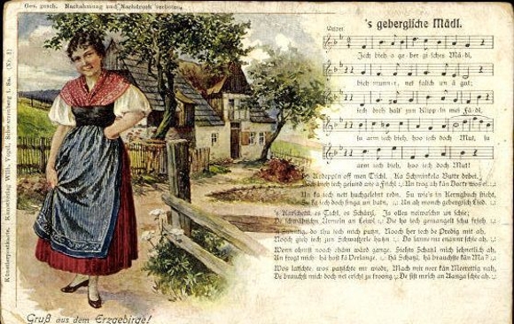 30 song cards, Anton Günther