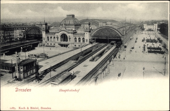 PC Dresden Altstadt, Hauptbahnhof from a bird&#39;s eye view
