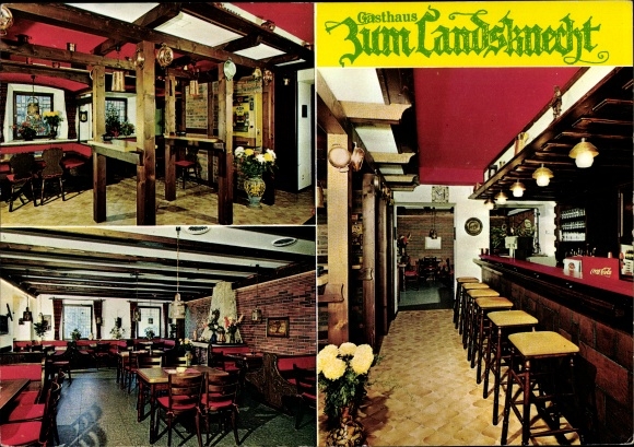 Postcard Lissendorf in the Eifel, Gasthof Zum Landsknecht, Hauptstr. 37
