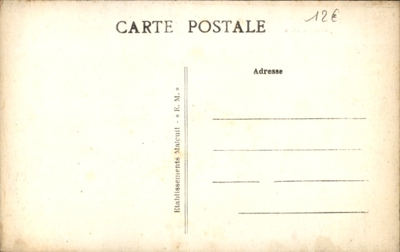 Postcard Clichy Hauts de Seine, La Rue de Paris prize de la Rue Reflut