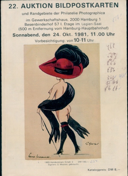 Katalog 22. Auktion Bildpostkarten und Randgebiete der Philatelie Photographica, 24.10.1981, Hamburg