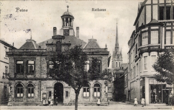 Postcard Peine in Lower Saxony, town hall