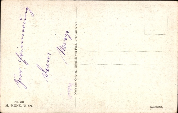 Artist Postcard Leeke, Ferd., Die Meistersinger, Richard Wagner cycle