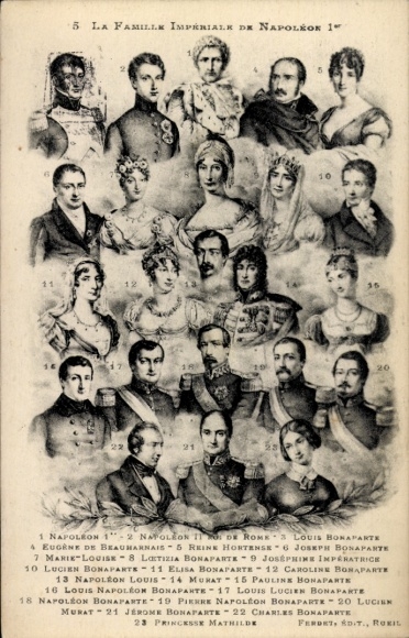 Postcard The Imperial Family of Napoleon I, Napoleon II, King of Rome