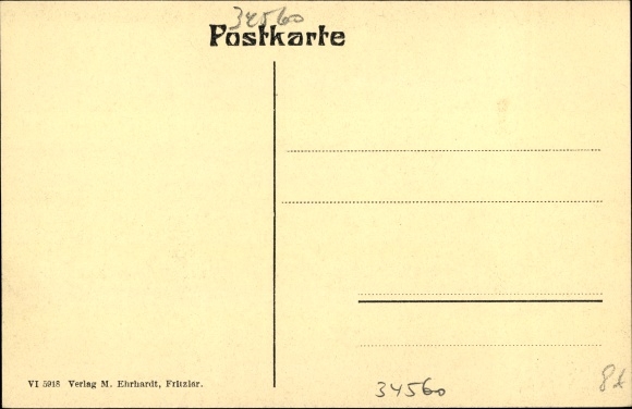 Postcard Fritzlar in the Schwalm Eder district, wedding house, adult education center, agricultural school