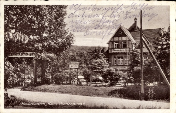 Postcard Schlangenbad in the Taunus Hessen, Restoration Haus Hindenburg