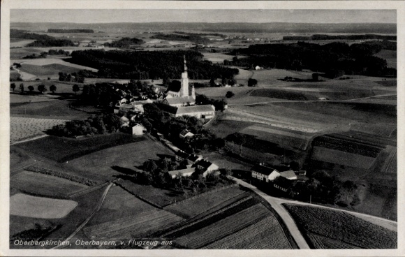 KP Ober Bergkirchen Górna Bawaria, zdjęcie lotnicze