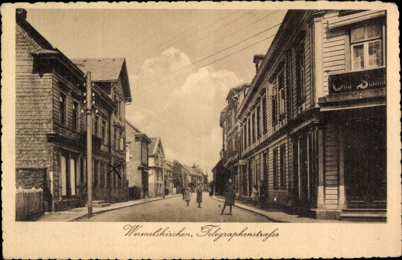 Ak Wermelskirchen im Bergischen Land, Blick in die Telegraphenstraße, Gasthaus
