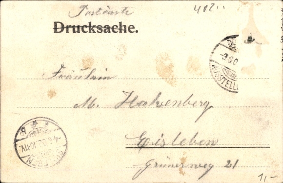 Postcard Düsseldorf am Rhein, Exhibition 1902, Rhine View