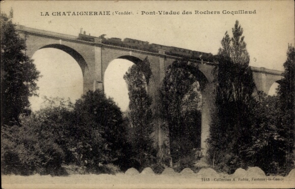 CPA La Châtaigneraie Vendée, Pont-Viaduc des Rochers Coquillaud
