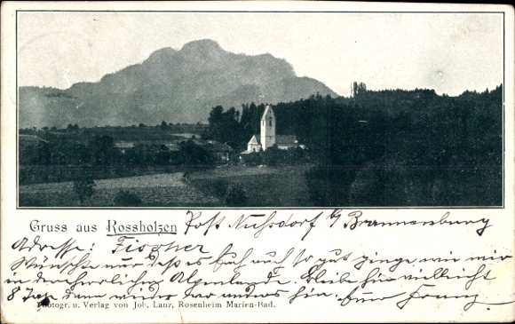 Postcard Rossholzen Roßholzen Samerberg in Upper Bavaria, Panorama