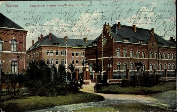 Ak Wurzen in Sachsen, Kaserne Art Reg No 78