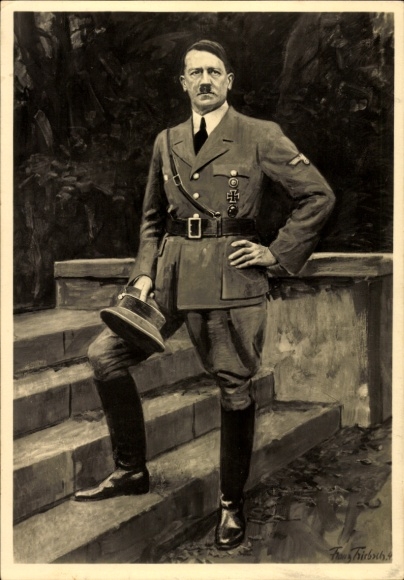 Artist Postcard Triebsch, Franz, Führer and Reich Chancellor Adolf Hitler, Portrait, HDK 347