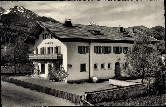 Ak Bergen im Chiemgau Opper-Beieren, jeugdherberg