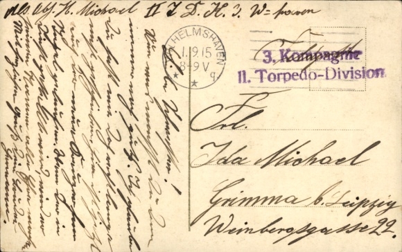 Artist Postcard Schwormstädt, Wilhelmshaven, launching of the cruiser SMS Hindenburg, Imperial Navy