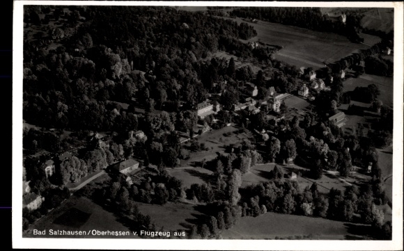 PC Bad Salzhausen Nidda in Hesse, aerial photo of the place
