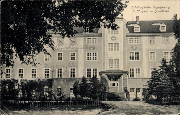 Ak Struppen Saksisch Zwitserland, rusthuis Vogelgesang, hoofdgebouw