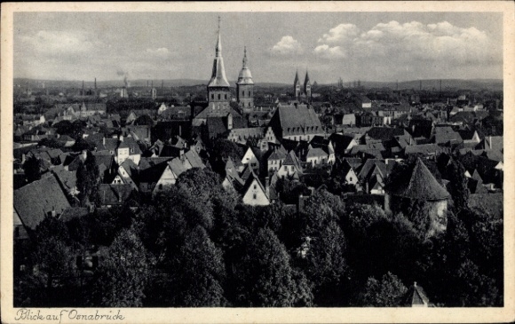 Ak Osnabrück in Niedersachsen, Blick auf  Stadtansicht,  Architektur