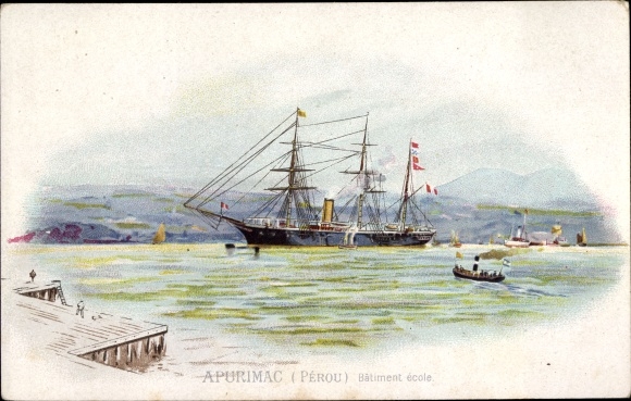 litho Peruaans oorlogsschip, Apurimac, opleidingsschip, fregat